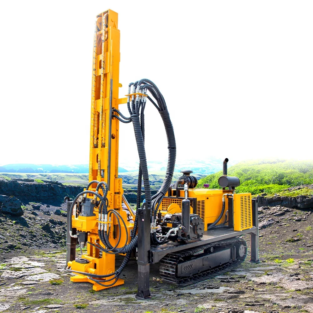 Water Air Drill Rig 100-400m Combination Drilling Machine Diesel Engine Borehole Drill Hydraulic Top Driv