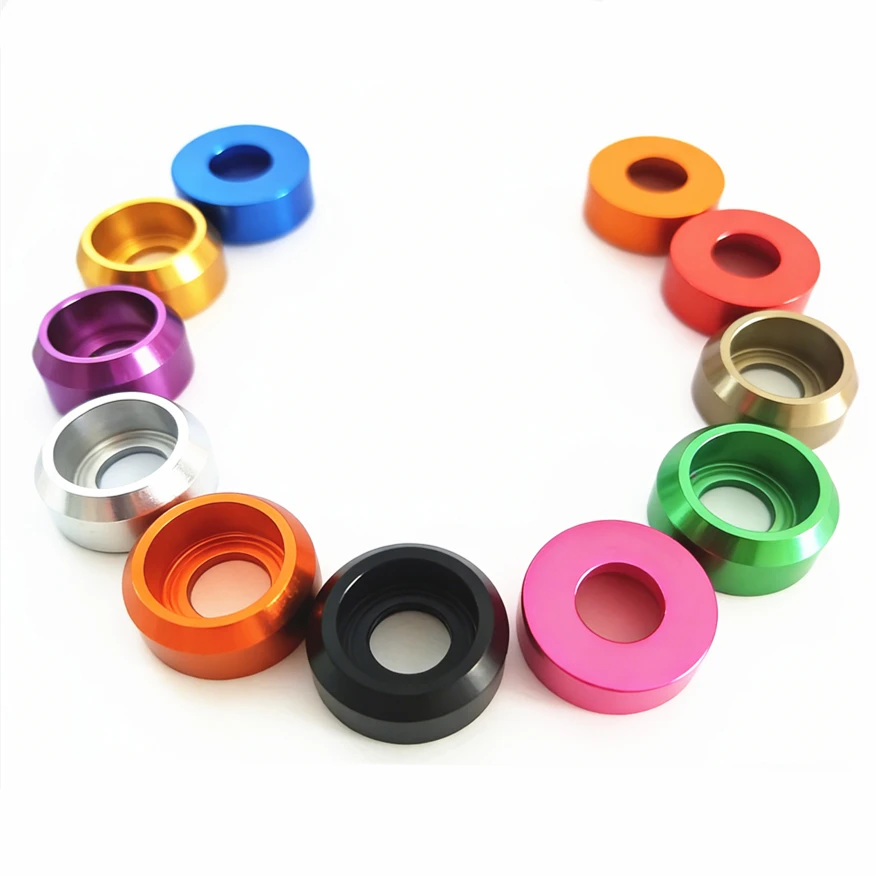 M3,M4,M5,M6,M8 Cap head aluminum cone washer,aluminum alloy crown washer for DIY model