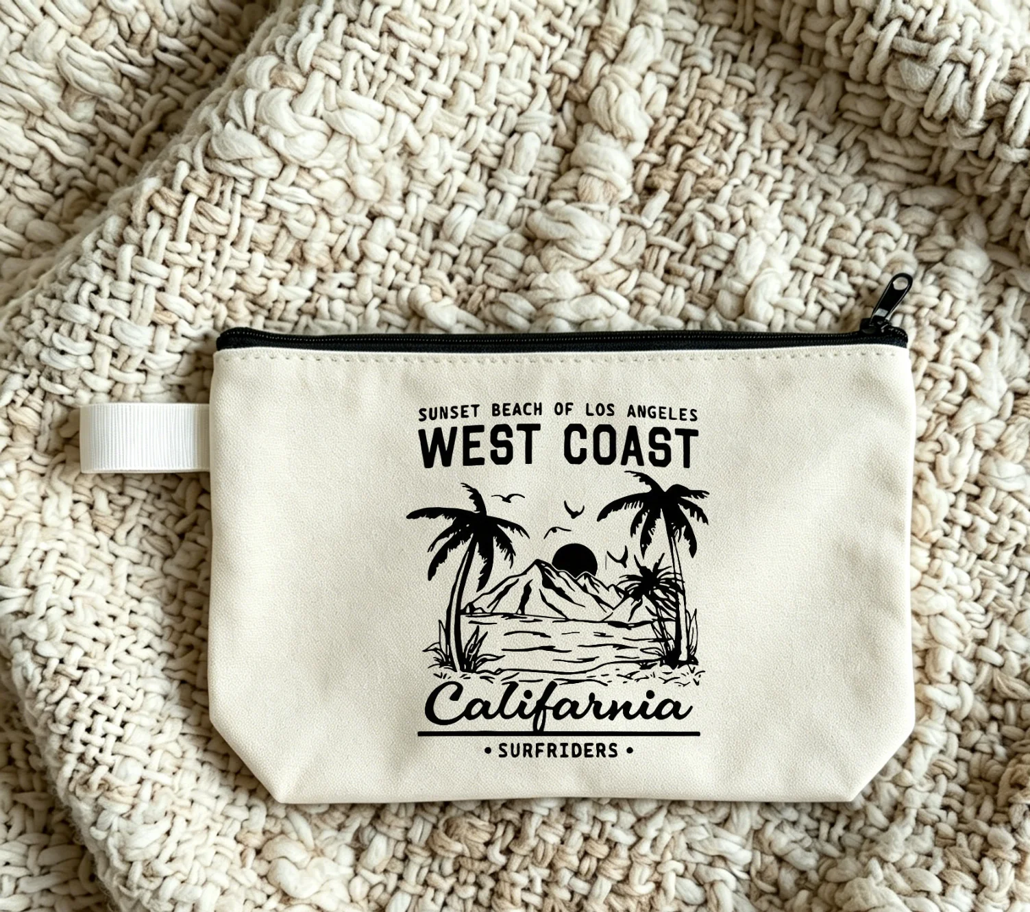 Summer Set Off Again Adventure California Cosmetic bag holiday storage item, zipper stationery storage bag Holiday gift