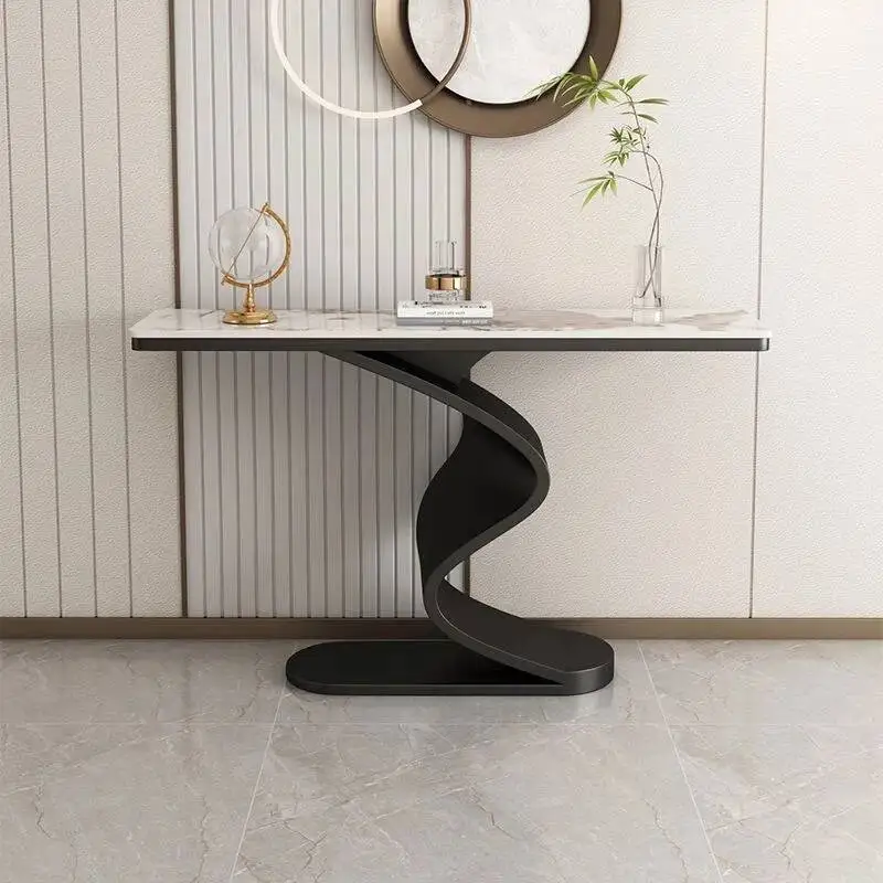 Esthétique Unique Tables nordiques Console beauté moderne minimaliste Table d'angle luxe Glamour Scrivania meubles de salon