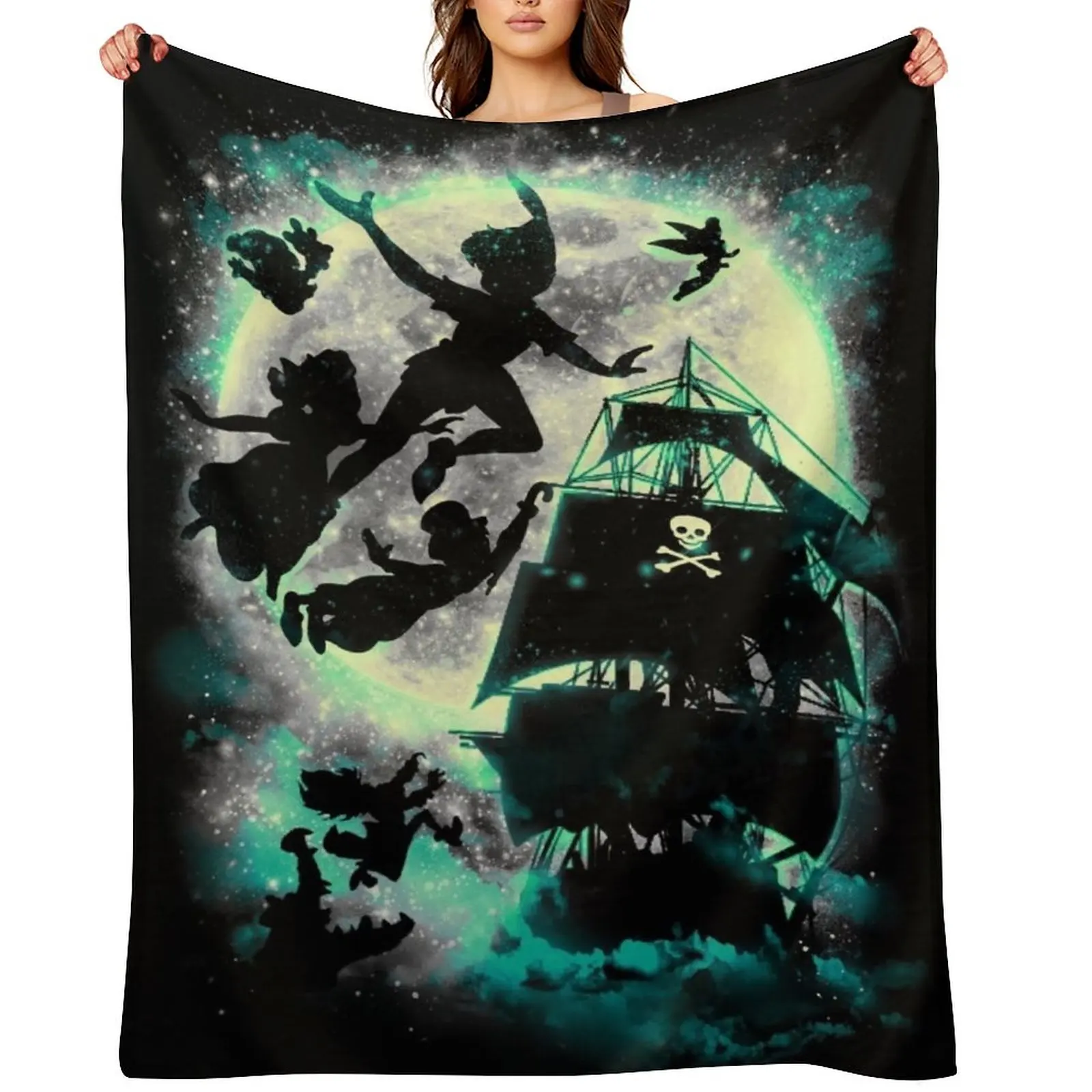

Take me to Neverland Throw Blanket Heavy wednesday Plush Thins Blankets