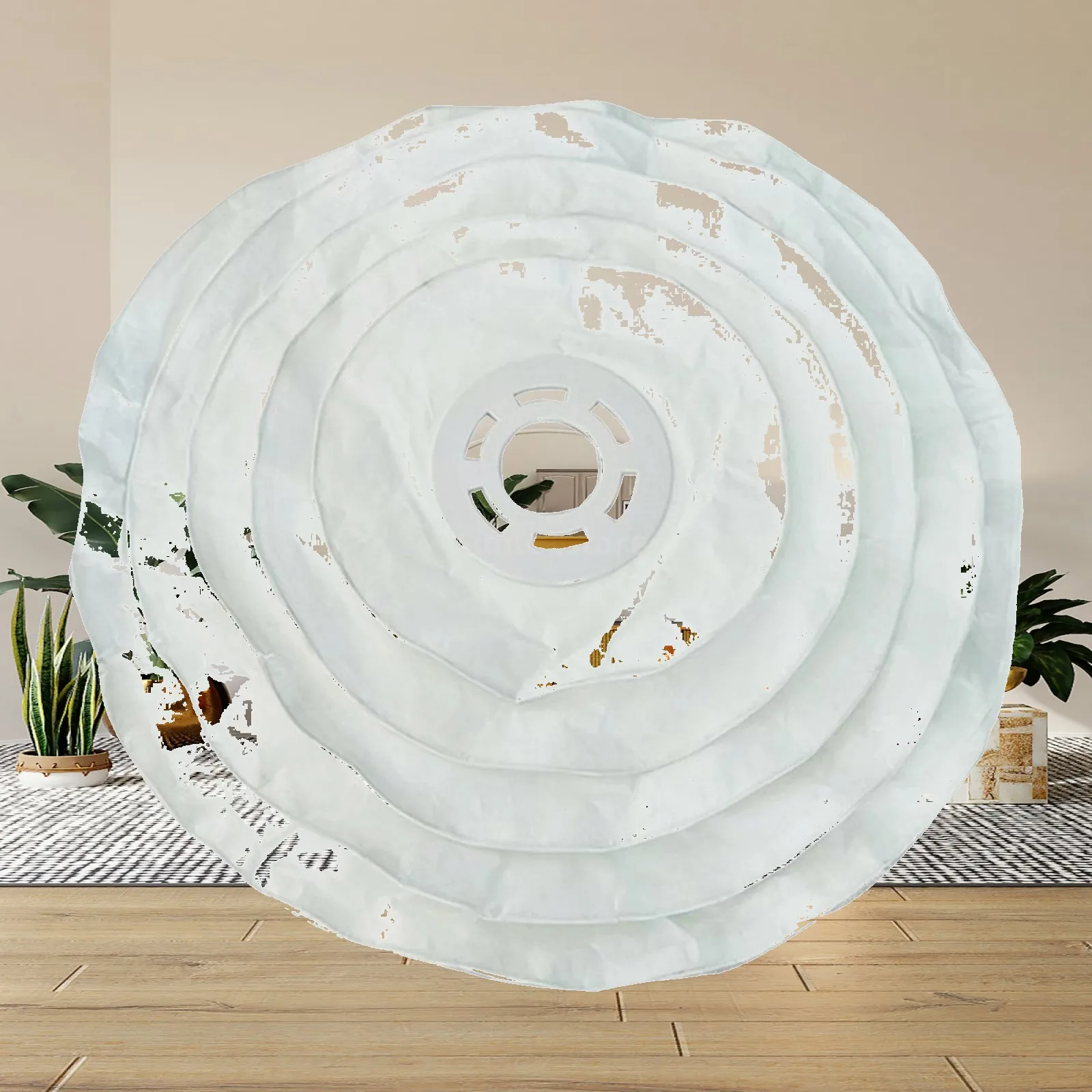 Cloud Shape Paper Lamp Shade 30cm Decorative Pendant Light Cover Modern Ambience for Wedding Studio