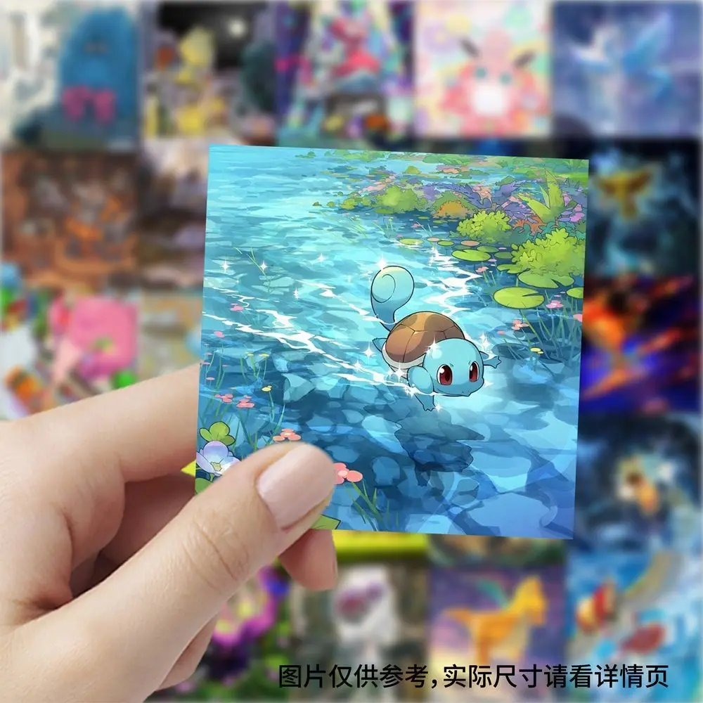 177 pegatinas cuadradas de Pokémon, anime infantil, Pocket Monsters, Pikachu, decoración para teléfono, agenda, bricolaje
