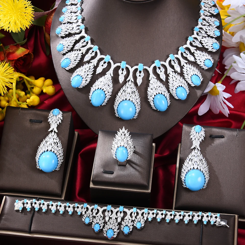 GODKI DUBAI 2pcs Bridal Zirconia Necklace earring Sets For Women Wedding Party Jewelry Sets CZ Crystal Wedding Jewelry Sets 2021