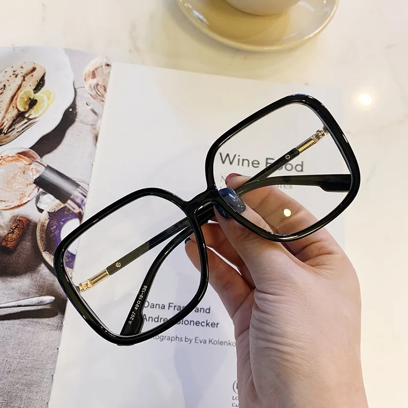 Lunettes tendance pour femmes, forme carrée, blocage de la lumière bleue, monture en verre décoratif, offre spéciale