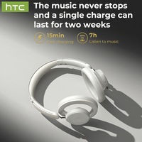 HTC HP06 Bluetooth Headset Bluetooth 6.0 Translation Earphones Foldable Ear Hanging Headphones 135 Languages,ASMR Headset APP