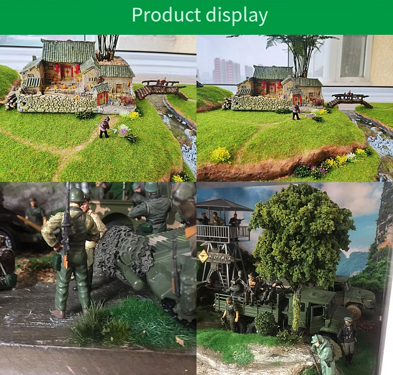 Grass For Tufts Static Scenery Model Sand Table Building Layout Flower Cluster Outdoor DIY Accessories Toys Home Decoration