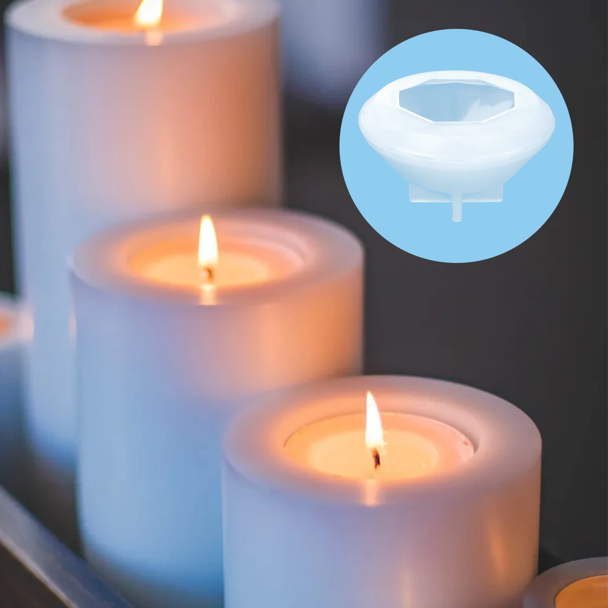 

Diamond Silicone Mold Transparent Flexible Resin Casting Jewelry Making Reusable High Temperature Resistance Crystal Epoxy