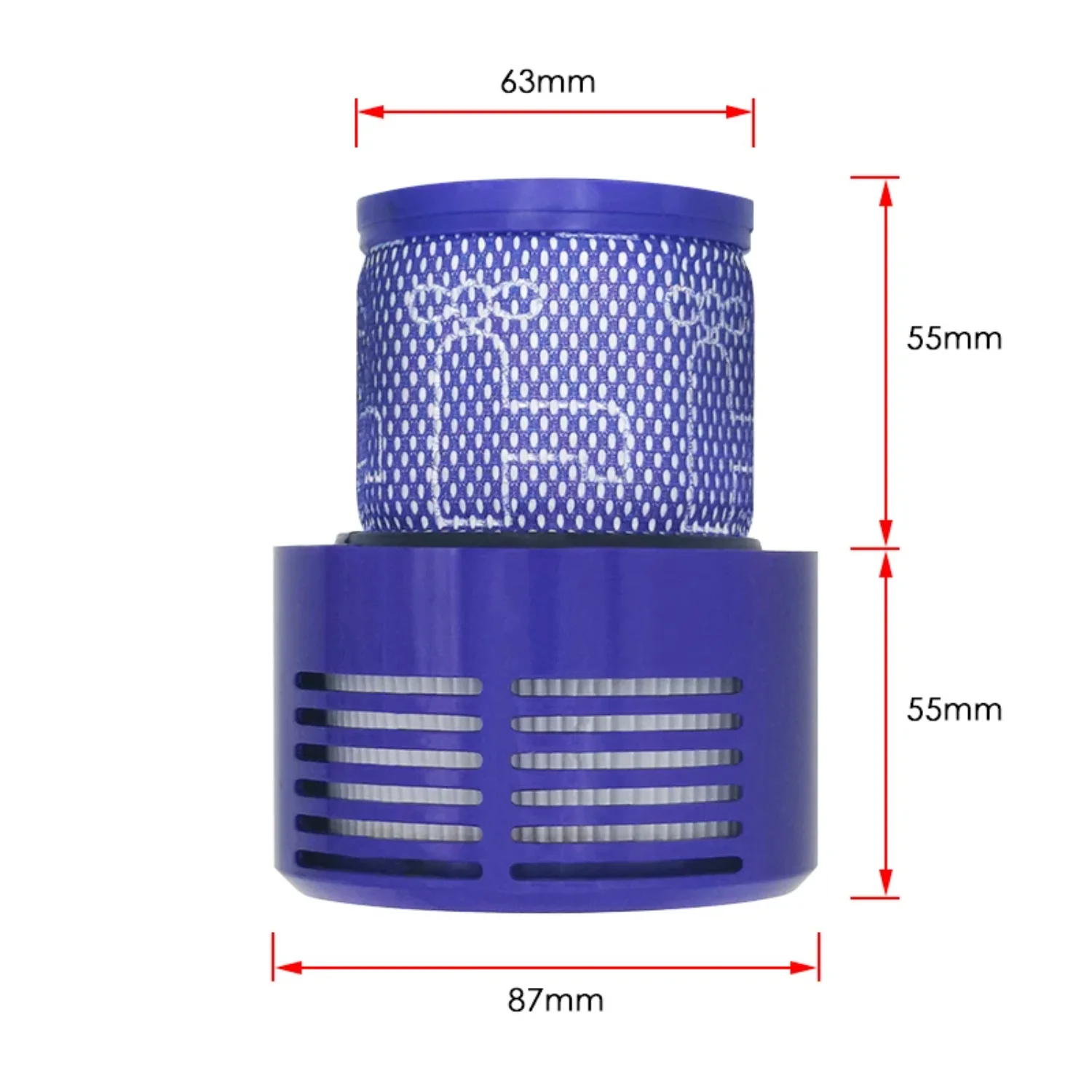 

Washable Big Filter Unit V10 Sv12 Cyclone Animal Absolute Total Clean Cordless Vacuum Cleaner, Replace