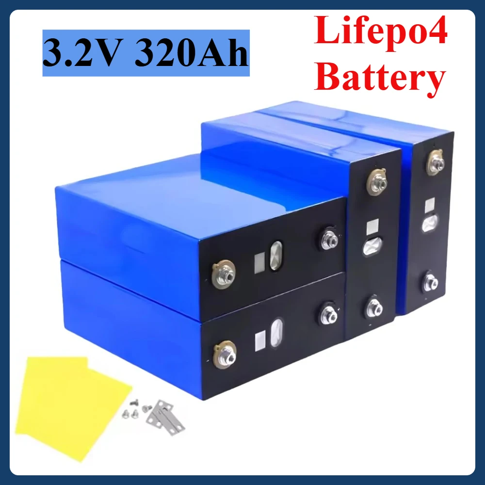 

Lifepo4 3.2V 320AH Grade a Rechargeable Battery 10000 Cycles DIY for RV EV Boat Golf Solar Energy Camping 12V 24V 48V duty-free