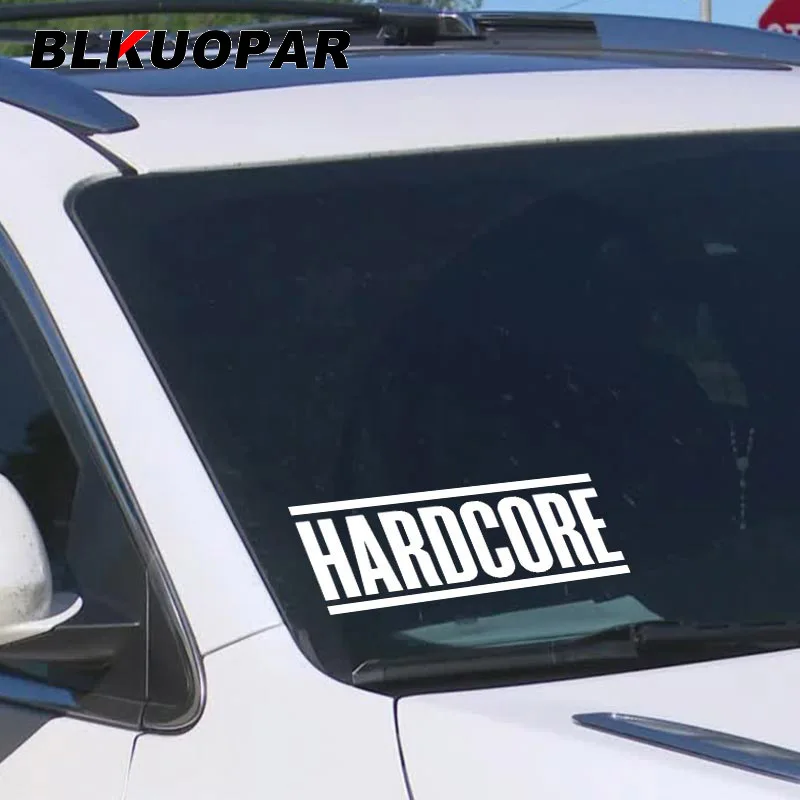 BLKUOPAR Hardcore Car Sticker Sunscreen Fashionable Decals Personality Waterproof Sunscreen Funny Original JDM Car Accessories