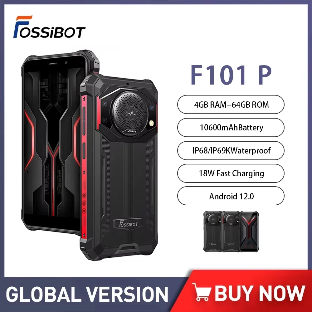 FOSSiBOT F101 P Rugged Smartphone Android 10600mAh Battery 5.45