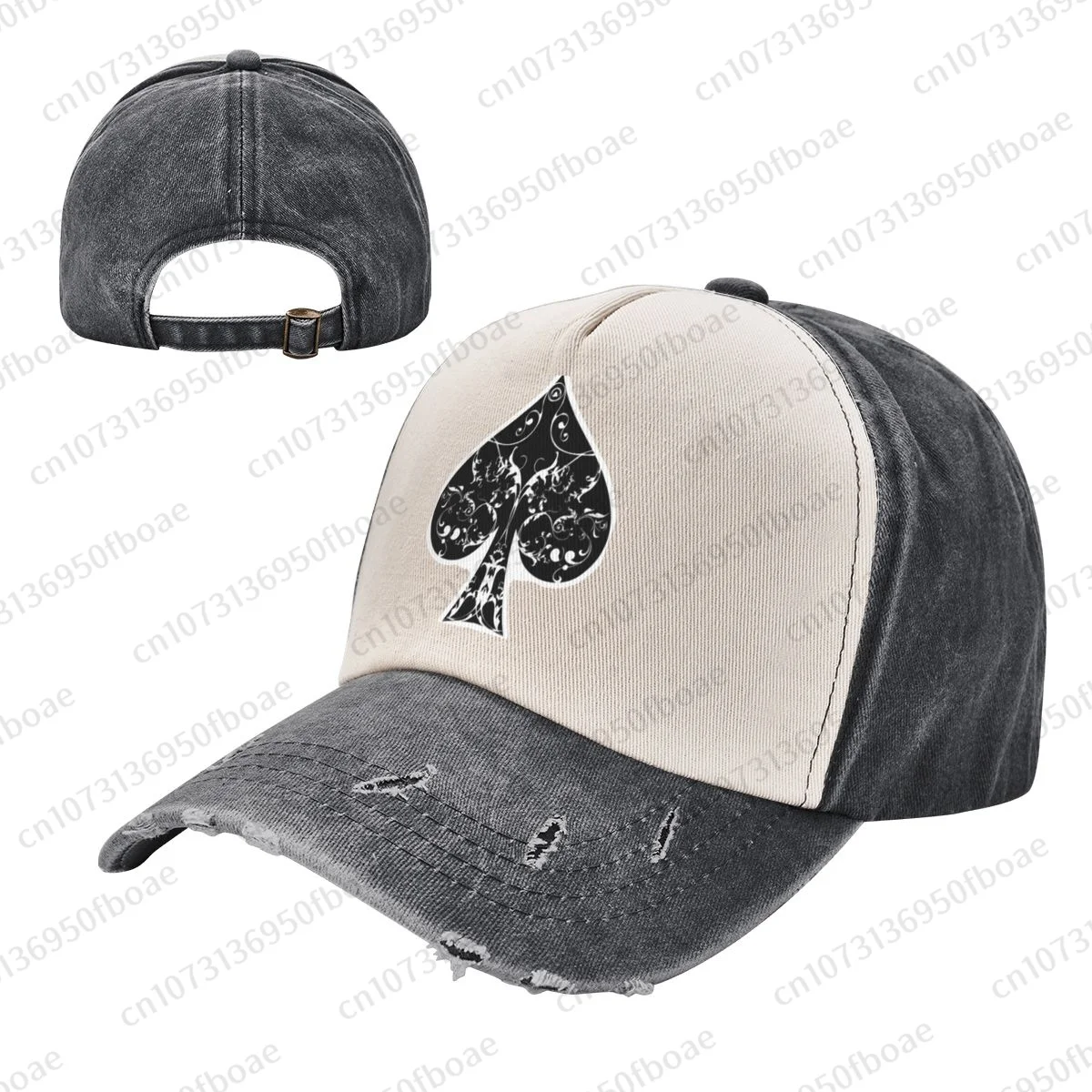 Poker Ace Of Spades Cowboy Hat Women Men Fashion Baseball Cap Sport Adjustable Golf Hats