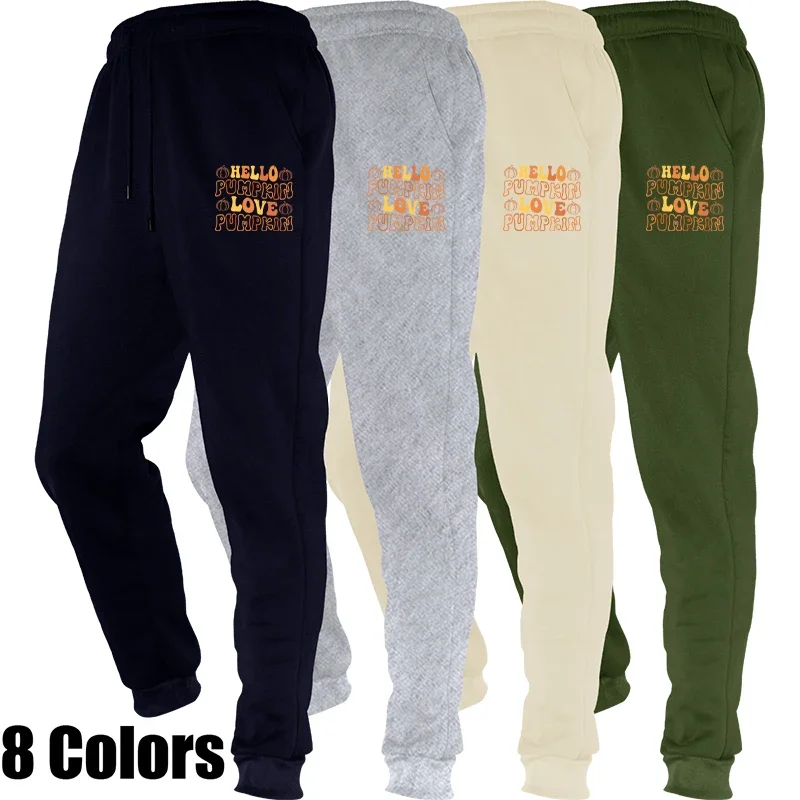 

New Autumn Winter Printed Men's Sport Breathable Casual Joggers Sweatpants for Running Fitness Gym Trousers
