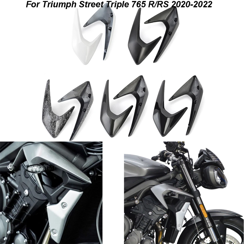 Motorcycle Front Tank Side Panel Frame Cover Fairing Cowl For Triumph Street Triple 765 R/RS 2020 2021 2022