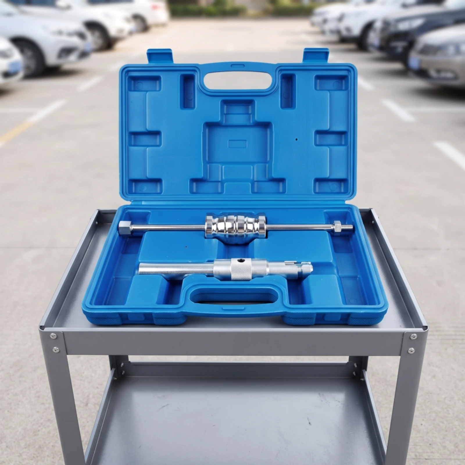 2 Pieces Slide Hammer Puller Kit with Carrying Case Heavy-Duty Slide Hammer Puller Kit Portable Multipurpose for Mechanics
