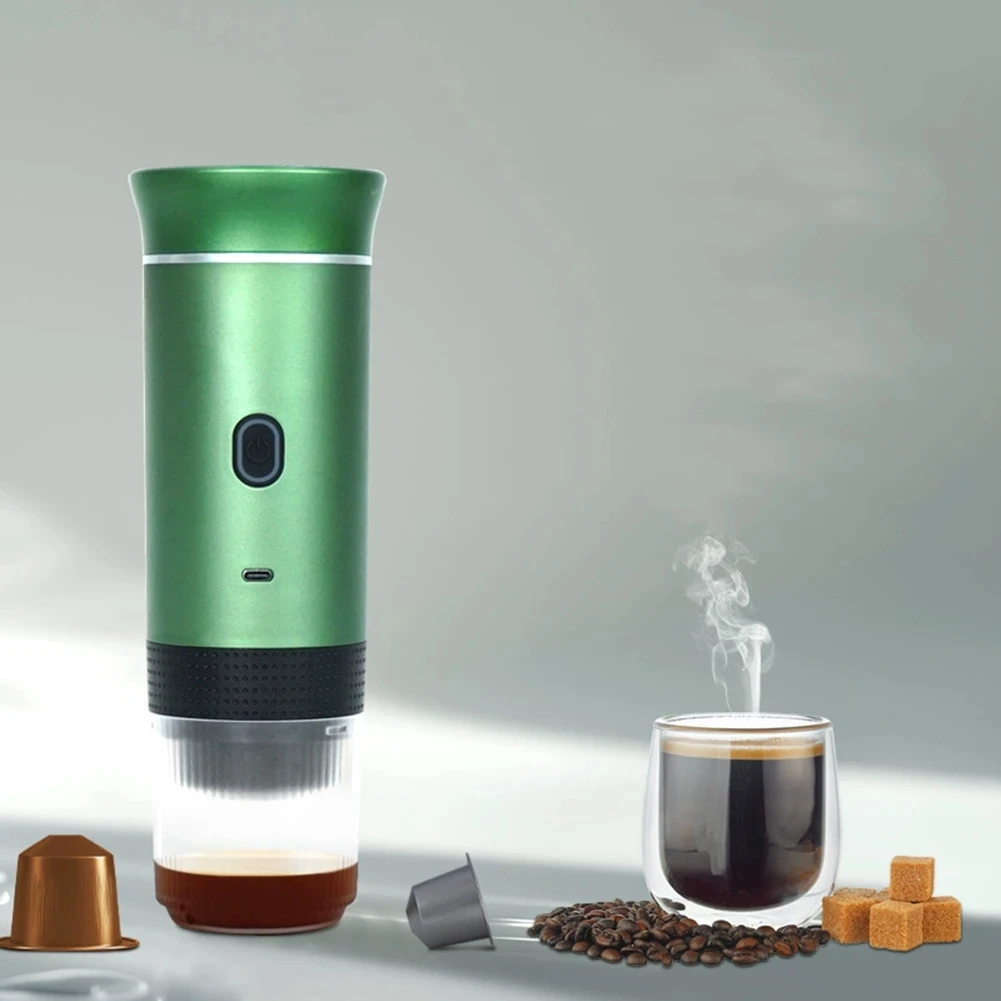 

Portable Electric Espresso Coffee Maker Mini Travel Coffee Maker Instant Self-Heating Rechargeable for Camping Office-A70Z