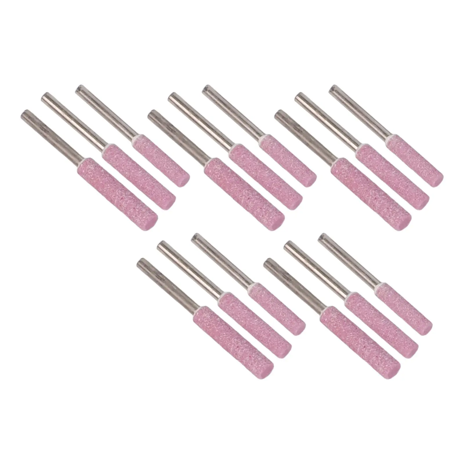 Chainsaw Grinding Tools 15Pcs Grinding Stones for Efficient Polishing of Metals and Jade 4mm/4 8mm/5 5mm Sizes with 3mm Shank