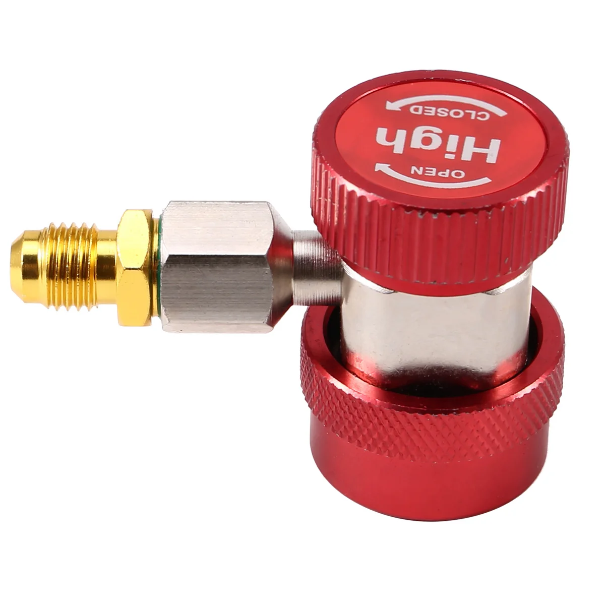 A002 R134A Car Air Conditioner Fluoride Converter Quick Coupler Connector Adapter Adjustable Auto Repair Tools Red