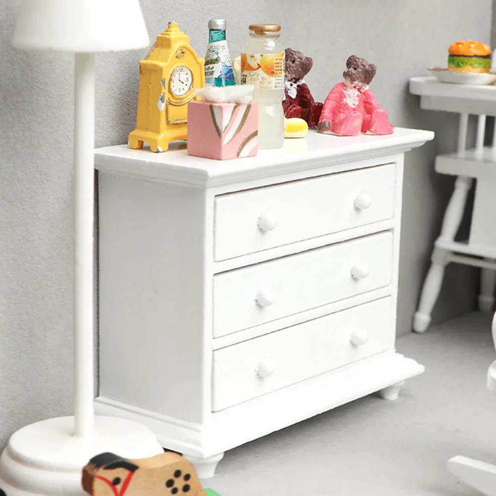 

1 Set Mini Furniture Stable Material Bedroom Furniture Scene Layout Mini House Supplies for DIY Decoration Gift