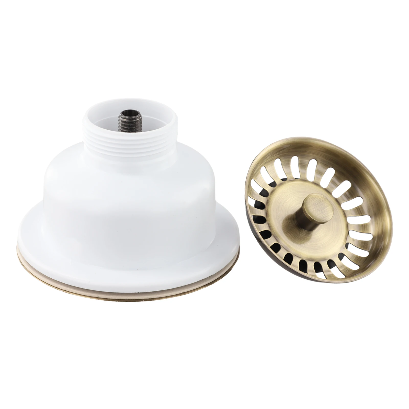 

Эффективный сливной фильтр для отходов с PVD-покрытием из меди, корзина-фильтр для кухонной раковины, диаметр выпуска, аксессуар для слива отходов