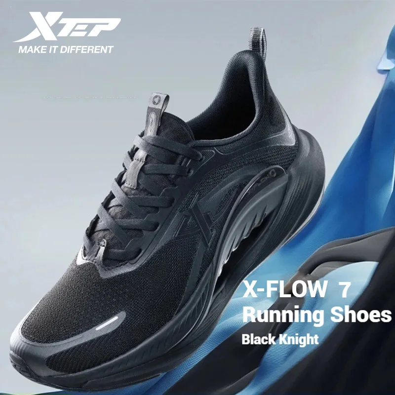 Męskie buty do biegania Xtep X-Flow 7.0, wiosenne, odporne na ścieranie, miękkie, sportowe, codzienne sneakersy outdoorowe 876119110026