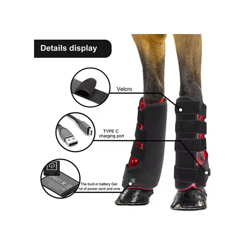 660+850nm Equine Hoof Boot Near Infrared LED Red Light Therapy Pad