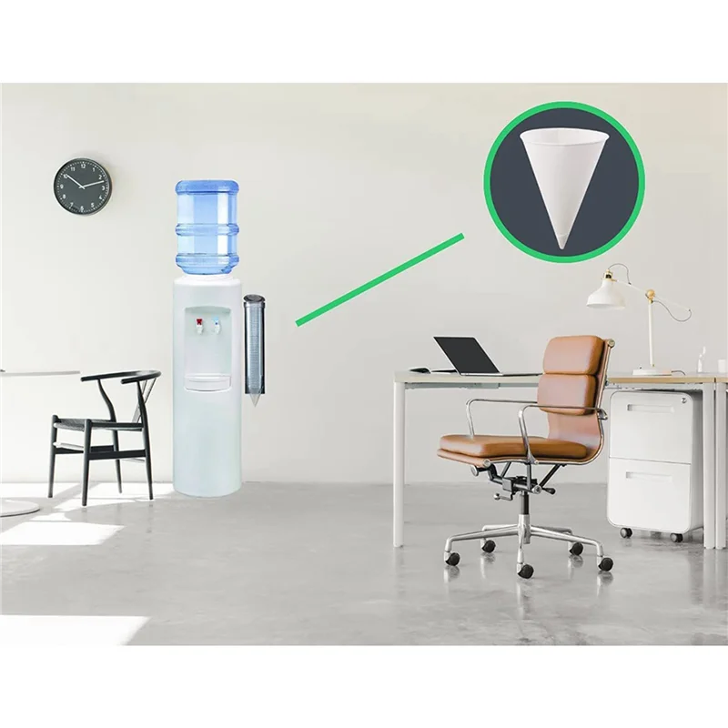 

ABWR-White Paper Cone Cups, Snow Cone Cups,Coated Leakproof Cone Paper Cups For Slush, Shaved Ice, Water 800Pcs