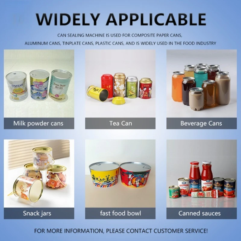 Coffee Can Sealer Sealing Machine  Can Machine Sealing for Plastics Packages