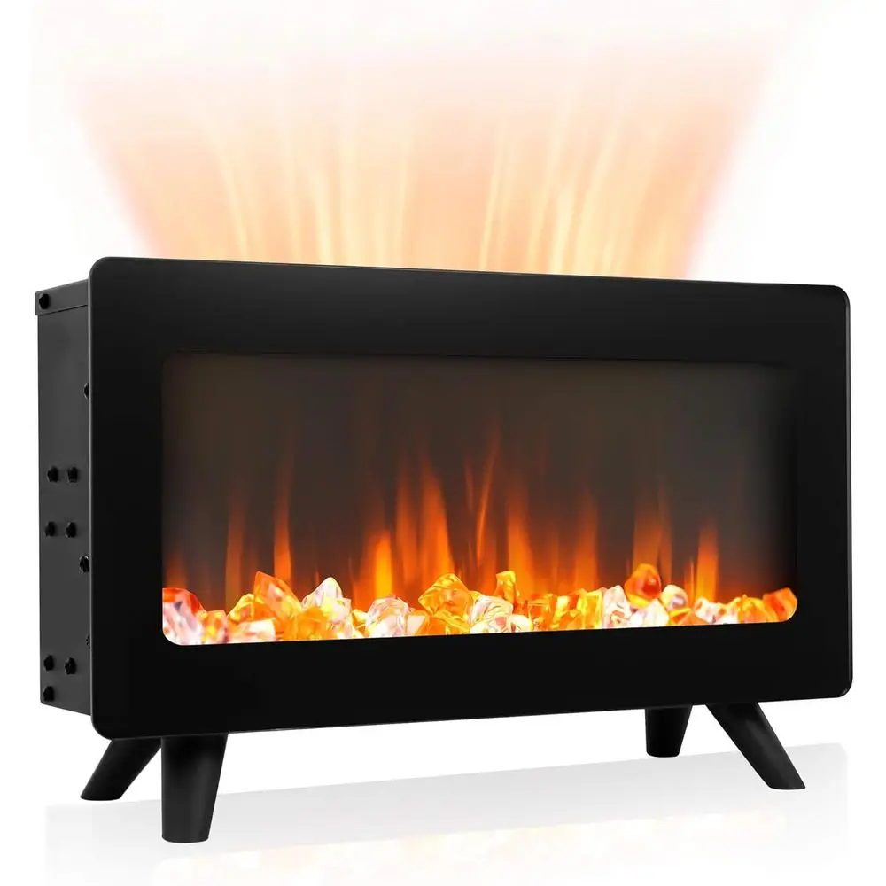 

Электрический камин-обогреватель с выдвижной топкой, 16 дюймов, с 3D-эффектом пламени, портативный, для помещений, 750 Вт