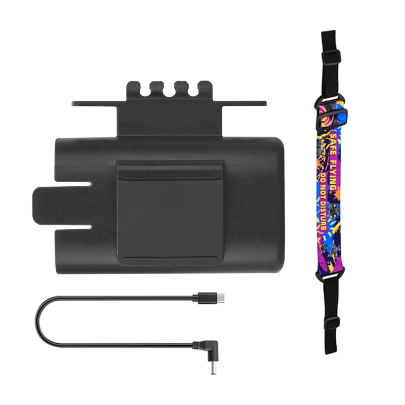 バッテリー クリップ ホルダー 充電ケーブル ヘッド ストラップ付き Avata Goggles2 フライト用 電源コード 電源を整理整頓 H7JF