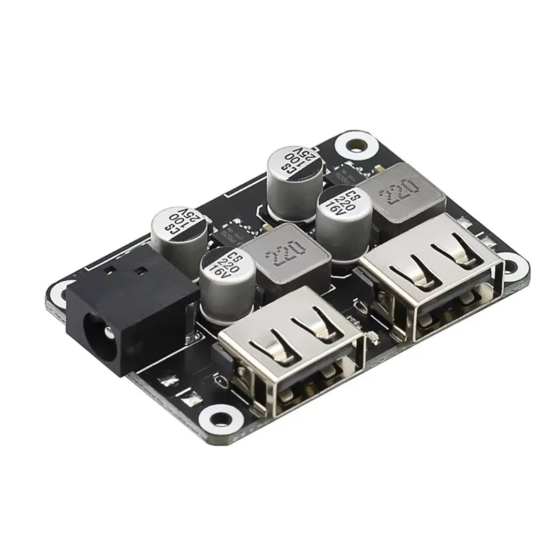 AT82-Dual USB Quick Charge Step-Down Module Input 6V-30V Single Port 18W For QC2.0 QC3.0 Car Vehicle Board No Case