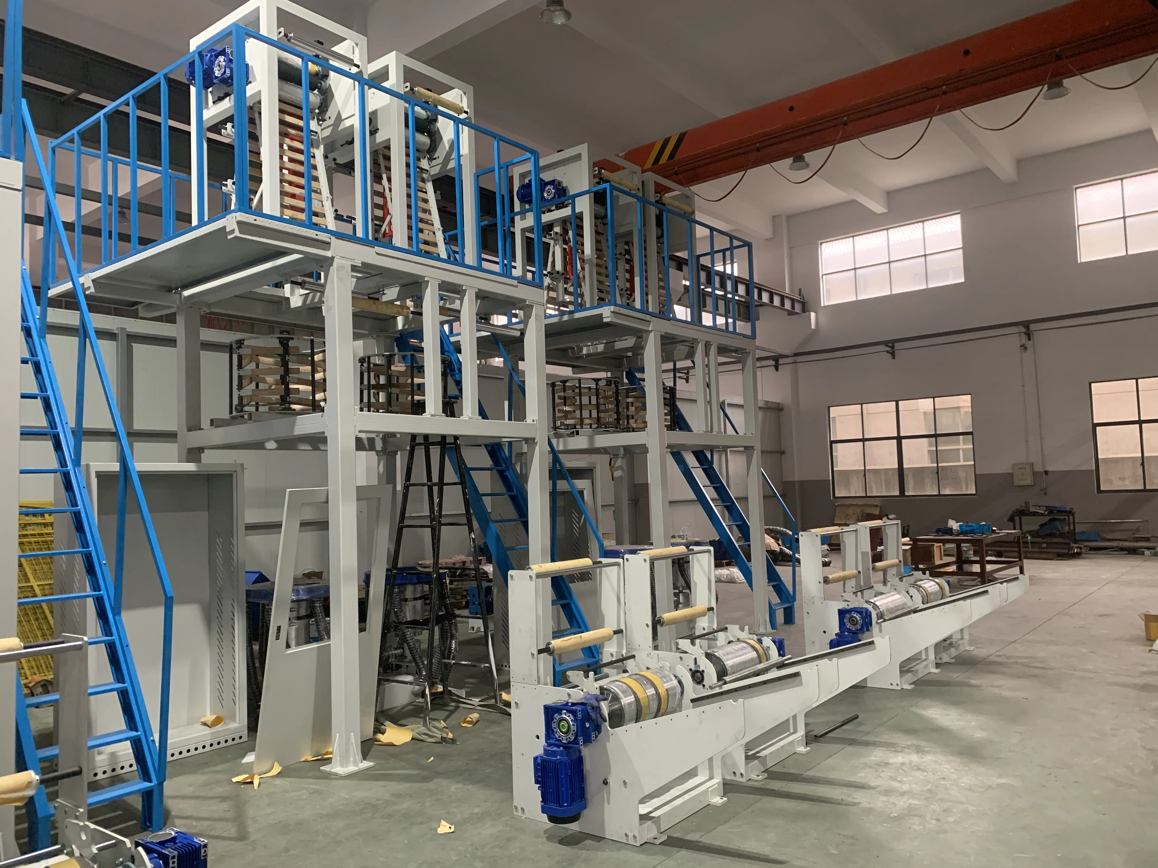 Single Layer PE PP Blown Film Extrusion Machine Plastic Bag Making Machine Plastic Film Roll Making Machine