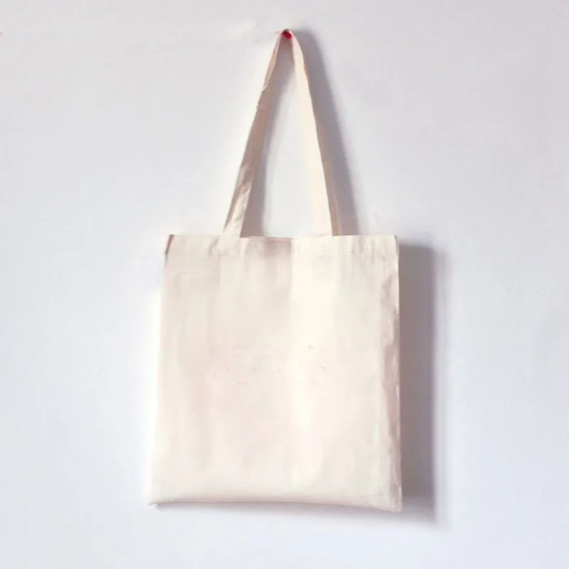 100pcs Cheap Plain Nature Cotton Promotional Shopping Bag Custom Logo Print Accept