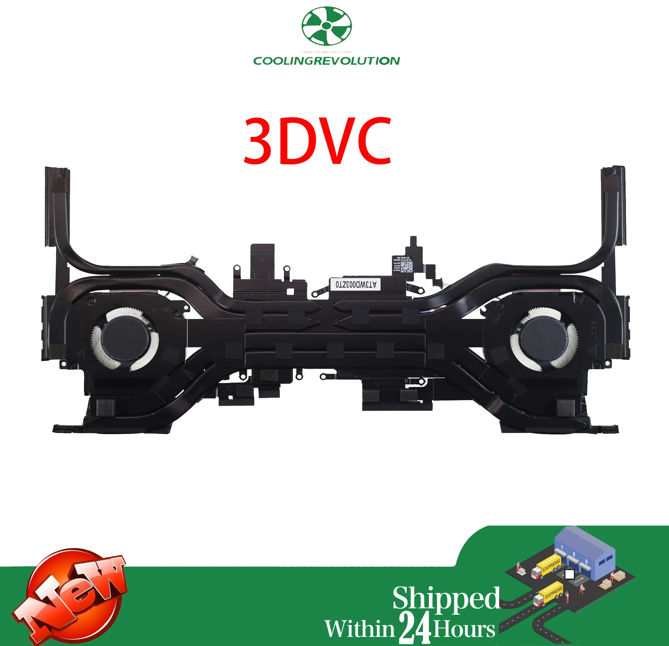 Imagem -02 - Ventilador de Refrigeração Cpu Gpu para Laptop com Dissipador de Calor para Dell Alienwar X16 r1 0d7t47 At3wd003za0 At3wd003zt0 Novo