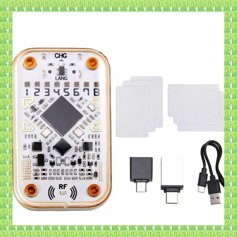 

Chameleon Ultra RFID Считыватель смарт-чипов + 3XUID/CUID-карт Эмулятор смарт-карт 125K 13,56 МГц IC ID Card Декодирование NFC Инструмент