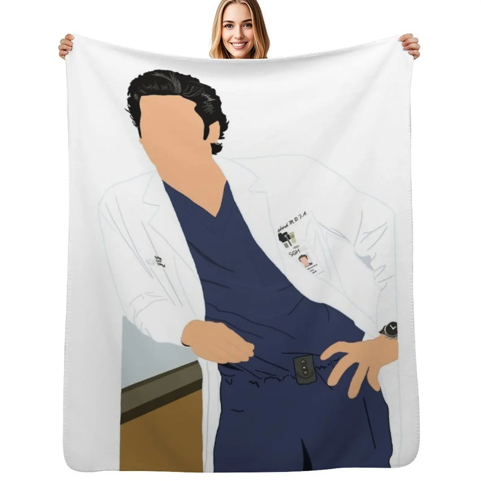 

Mcdreamy Throw Blanket Soft Cozy Blanket for Pet Kids Adults