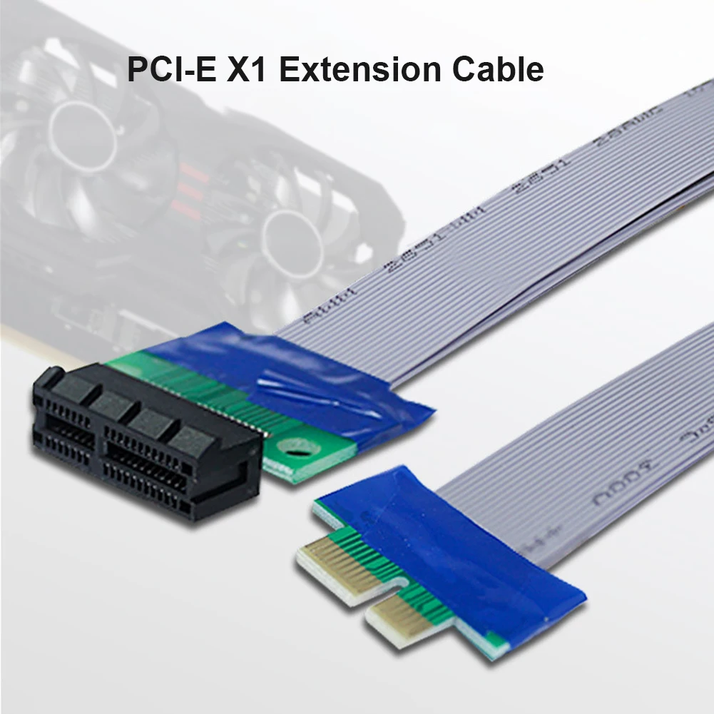 PCI-E Extension Cable Flexible PCI Express Riser Card Extender Extension Cable PCIe 1X to 1X Converter for Bitcoin Miner Mining