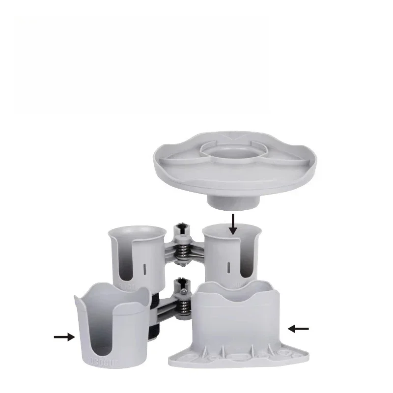 Water cup clip light holder, integrated two strong claw beverage holders