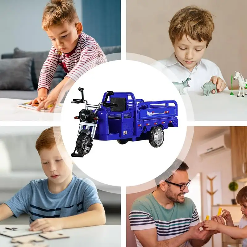 Pull Back Cars Alloy Tricycle Toy Miniature Vehicles Model Cool Safe Realistic For Classroom Carnival Rewards Daycare Stockings