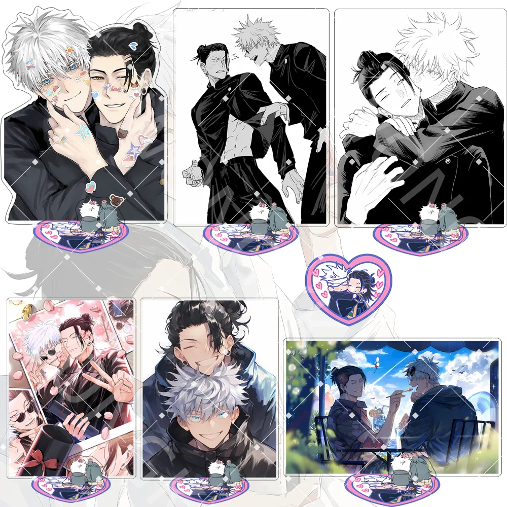 Anime Jujutsu Kaisen 15CM Acrylic Stand keychain Anime Stand  Satoru Gojo Suguru Geto Desktop Decoration Collection Gift