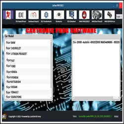 CarTronic PROG V2022 Software Supports Most Cars for ECU PINOUT DASHBOARD REPAIR RESET IMMO Programming Reset
