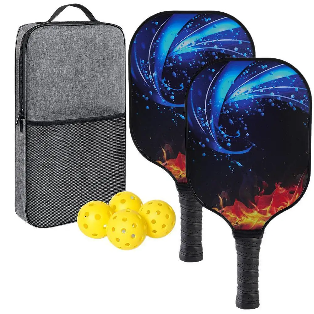 2PCS Pickleball Paddles with Balls and Bag USAPA Compliant Professional Premium Carbon Fiber Comfort Grip Pickleball Paddle