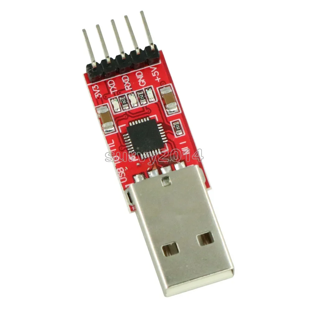 1ชุด CP2102 Serial Converter USB 2.0ไปยัง TTL UART STC ดาวน์โหลดโมดูล5PIN พร้อม45x14x8mm บรรทัด Dupont