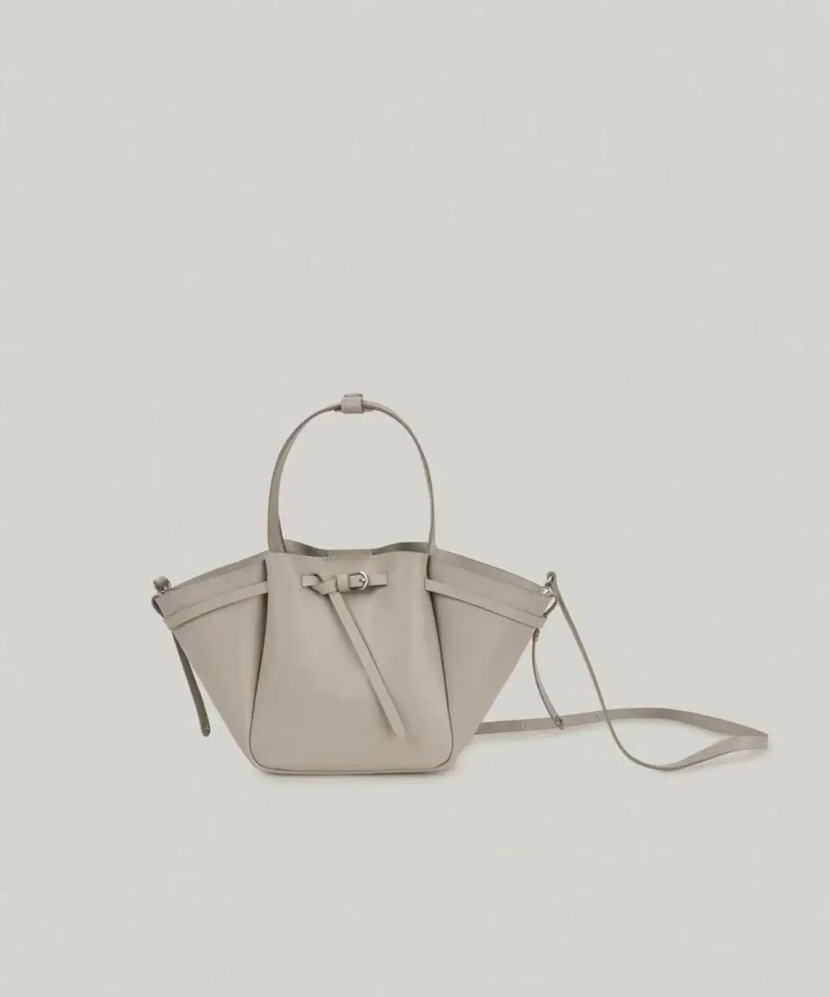 FIRMRANCH Vintage Fan-Shaped Petal Design Premium Cowhide Solid Color Women's Shoulder Bag Tote Handbag Crossbody Purse