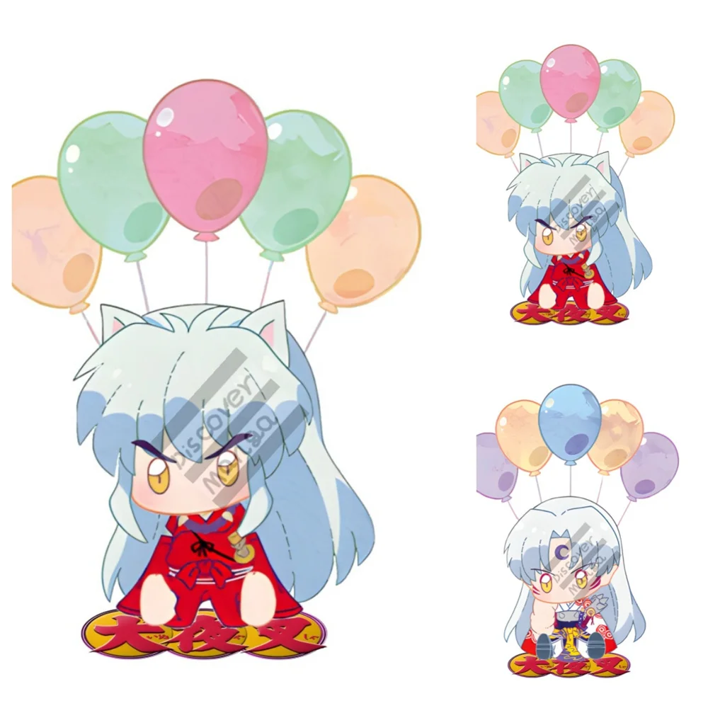 Anime Figure Inuyasha Sesshoumaru 10cm Acrylic Standing Sign Model Quadratic Sided Plate Desk Decor Fans firend Toy Gift