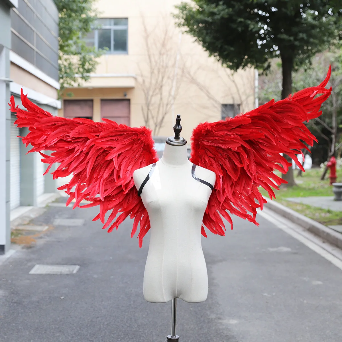 

Angel Wings Feather Wing Red Swallow Red Devil Wings For Wedding Party Halloween Stage Performance Show