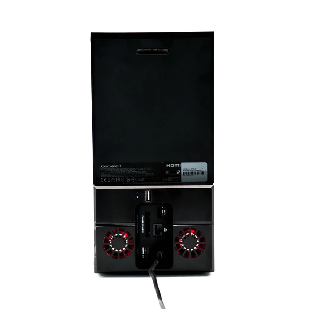 ملحقات نظام التبريد بمروحة التبريد العمودية مع مراوح مزدوجة ومنفذ USB RGB ملون لوحدة التحكم Xbox Series X #4