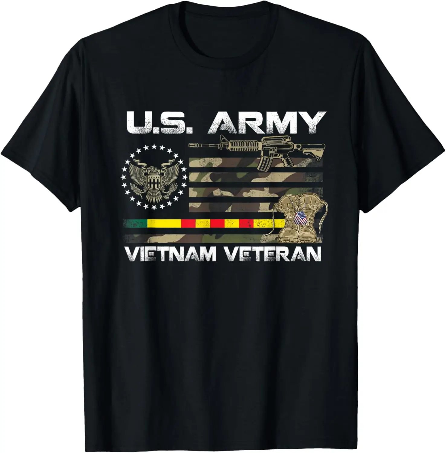 

US Army Vietnam Veteran T-Shirt 100% Cotton O-Neck Short Sleeve Summer Casual Mens T-shirt Streetwear