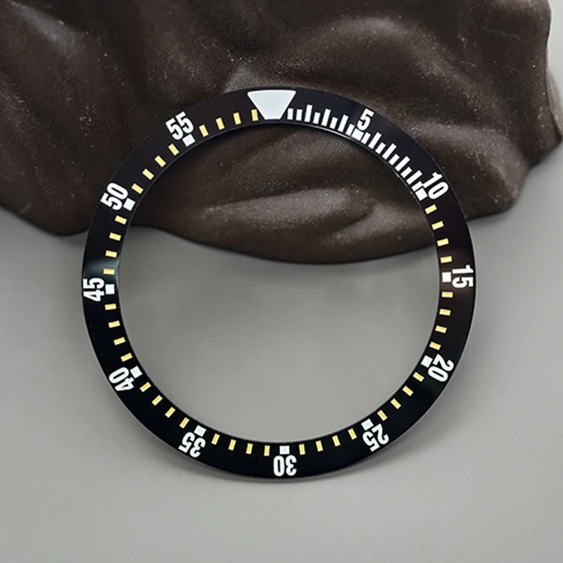 Mod 38mm Curved Ceramics Bezel Insert Ring Fits For SUB GMT SKX007 SKX009 Watch Case NH35 NH36 Movement Men Watch Refit Parts